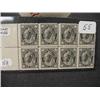 Image 1 : Scott #66 1/2 Cent Canadian Block of 8 Stamps - M