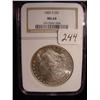 Image 1 : 1882-S Morgan Silver Dollar  NGC  MS 64