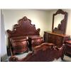 Image 1 : ORLEANS INTERNATIONAL 6 PC FORMAL KING BEDROOM SUITE INC. KING HEADBOARD AND FOOTBOARD, RAILS, 2