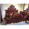 Image 2 : ORLEANS INTERNATIONAL 6 PC FORMAL KING BEDROOM SUITE INC. KING HEADBOARD AND FOOTBOARD, RAILS, 2
