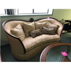 MICHAEL AMINI PALACE GATES FORMAL SOFA WITH THROW CUSHIONS. RETAIL $3,800.00