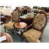 Image 1 : PAIR OF MICHAEL AMINI CHATEAU WOOD TRIM OVAL CHAIRS.  RETAIL $2,700.00 EACH