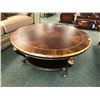 Image 1 : MICHAEL AMINI 2 PC ROUND COFFEE AND END TABLE SET.  APPROXIMATE RETAIL $6,400.00