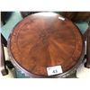 Image 3 : SOLID WOOD ROUND PEDESTAL TABLE WITH 2 SIDE CHAIRS.  APPROXIMATE RETAIL $3,900.00