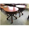 Image 2 : SCHNADIG 3 PC INLAYED COFFEE TABLE SET INC. COFFEE TABLE AND 2 END TABLES.