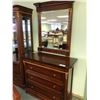 Image 1 : LADY'S 5 DRW. DRESSER WITH MATCHING MIRROR.  APPROXIMATE RETAIL $2,700.00