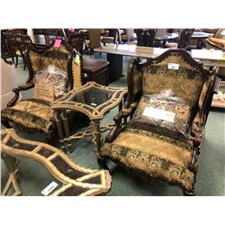 PAIR OF DEGAS WING BACK CHAIRS.  RETAIL $2,580.00 EACH