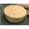 Image 1 : LEATHER ROUND OTTOMAN