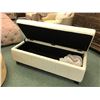 Image 2 : LEATHER STORAGE BENCH