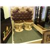Image 1 : FANCY QUEEN BED WITH 2 NIGHT STANDS.  APPROXIMATE RETAIL $13,200.00