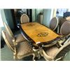 Image 1 : MICHAEL AMINI LAVELLE DINING ROOM TABLE WITH 6 CHAIRS.  APPROXIMATE RETAIL $11,000.00