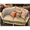 Image 2 : FORMAL SOFA AND LOVE SEAT WITH THROW CUSHIONS.  APPROXIMATE RETAIL $12,500.00