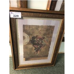 SMALL FRAMED ART - GRAPES