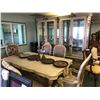 Image 1 : MICHAEL AMINI PLATINE DE ROYALE 9 PC FORMAL DINING ROOM SUITE INC. TABLE WITH 6 CHAIRS AND TWO