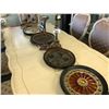 Image 1 : LOT OF DECORATIVE PLATTERS AND 2 CANDLE STICKS