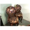 Image 1 : PAIR OF MICHAEL AMINI SWIVEL TOP BAR STOOLS