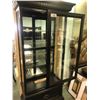 Image 2 : GLASS FRONT / SIDE SLIDING DOOR CURIO CABINET