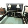 Image 1 : 4 PC KING BEDROOM SUITE INC. KING HEADBOARD, FOOTBOARD, RAILS AND 2 NIGHT STANDS