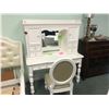 Image 2 : 5 PC DOUBLE BEDROOM SUITE INC. DOUBLE HEADBOARD, FOOTBOARD, RAILS, DESK WITH HUTCH AND CHAIR.