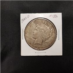 1922 D Peace  Dollar