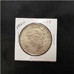 1922 D Peace  Dollar