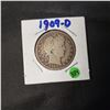 Image 1 : 1909 D Barber Quarter