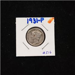 1931 P Mercury Dime