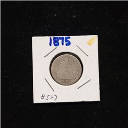 1875 Seated Liberty Dime
