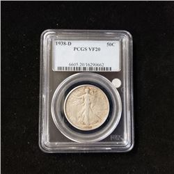 1938 D Walking Liberty Head Half