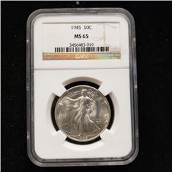 1945 Walking Liberty Head Half Dollar