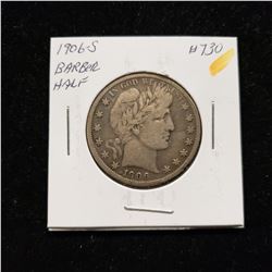 1906-S Barber Head Half