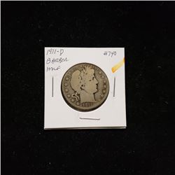 1911-D Barber Head Half