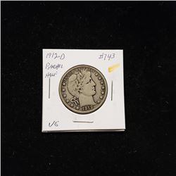 1912-D Barber Head Half
