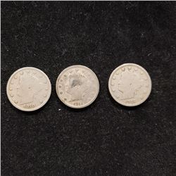 1910,1911,1912, Liberty V Nickels