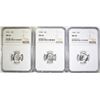 Image 1 : 1946, 48 & 51 ROOSEVELT DIMES, NGC MS-66