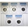 Image 1 : PCGS "S" MINT WASHINGTON QUARTERS PR-68 1968-1972