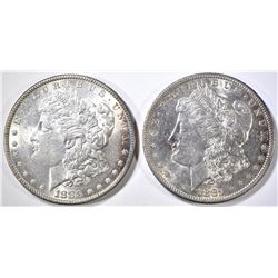 1883 & 81-S MORGAN DOLLARS BU