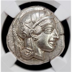 ATTICA: AR tetradrachm (17.19g), ND (ca. 440-404 BC). NGC AU