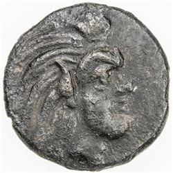 CHERRONESOS: Anonymous, ca 325-300 BC, AE dichalkon (2.81g), Pantikapaion. VF