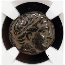 MACEDONIAN KINGDOM: Phillip II, 359-336 BC, AE unit, ND. NGC VF