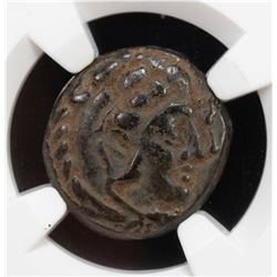 MACEDONIAN KINGDOM: Alexander III, the Great, 336-323 BC, AE unit, ND. NGC VF