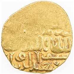 BURJI MAMLUK: Barquq, 1382-1389 & 1390-1399, AV dinar (8.57g), Dimashq, DM