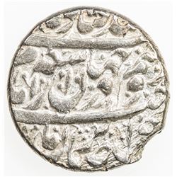 ZAND: Karim Khan, 1753-1779, AR double abbasi, Shiraz, AH1186. EF