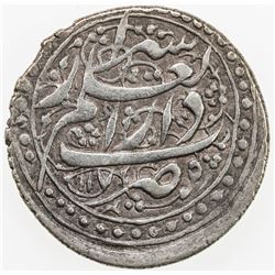 ZAND: Karim Khan, 1753-1779, AR abbasi, Shiraz, AH1175. VF-EF