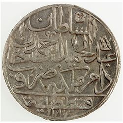 TURKEY: Abdul Hamid I, 1774-1789, AR zolota, AH1187 year 11. AU