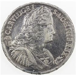 AUSTRIA: Karl VI, 1711-1740, AR thaler, Kremnitz, 1739-KB. EF-AU