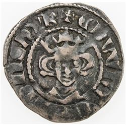 ENGLAND: Edward II, 1307-1327, AR penny (1.49g), London mint, S-1459, class XIII type, Fine