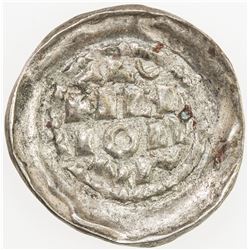 ITALIAN STATES: MILAN: Enrico II (emperor), 1004-1024, AR denaro (0.97g), ND. EF
