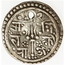 NEPAL: KATHMANDU: Riddhi Lakshmi Devi, 1688, AR 1/4 mohar (1.3g), NS808 (1688). VF