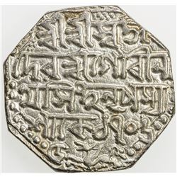 ASSAM: Gaurinatha Simha, 1780-1795, AR rupee (11.43g), SE1706 (1784), year 5. EF